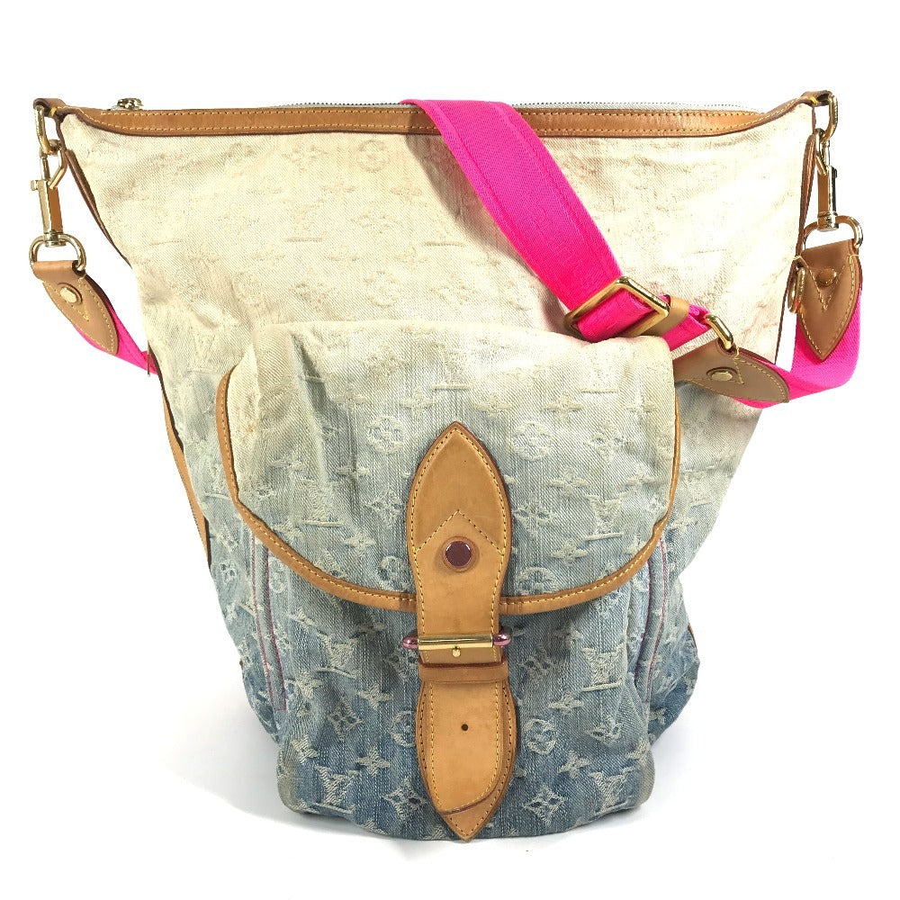 LOUIS VUITTON M93184 モノグラムデニム グラデーション サンバーストPM カバン 斜め掛け ショルダーバッグ モノグラムデニム レディース ブルー