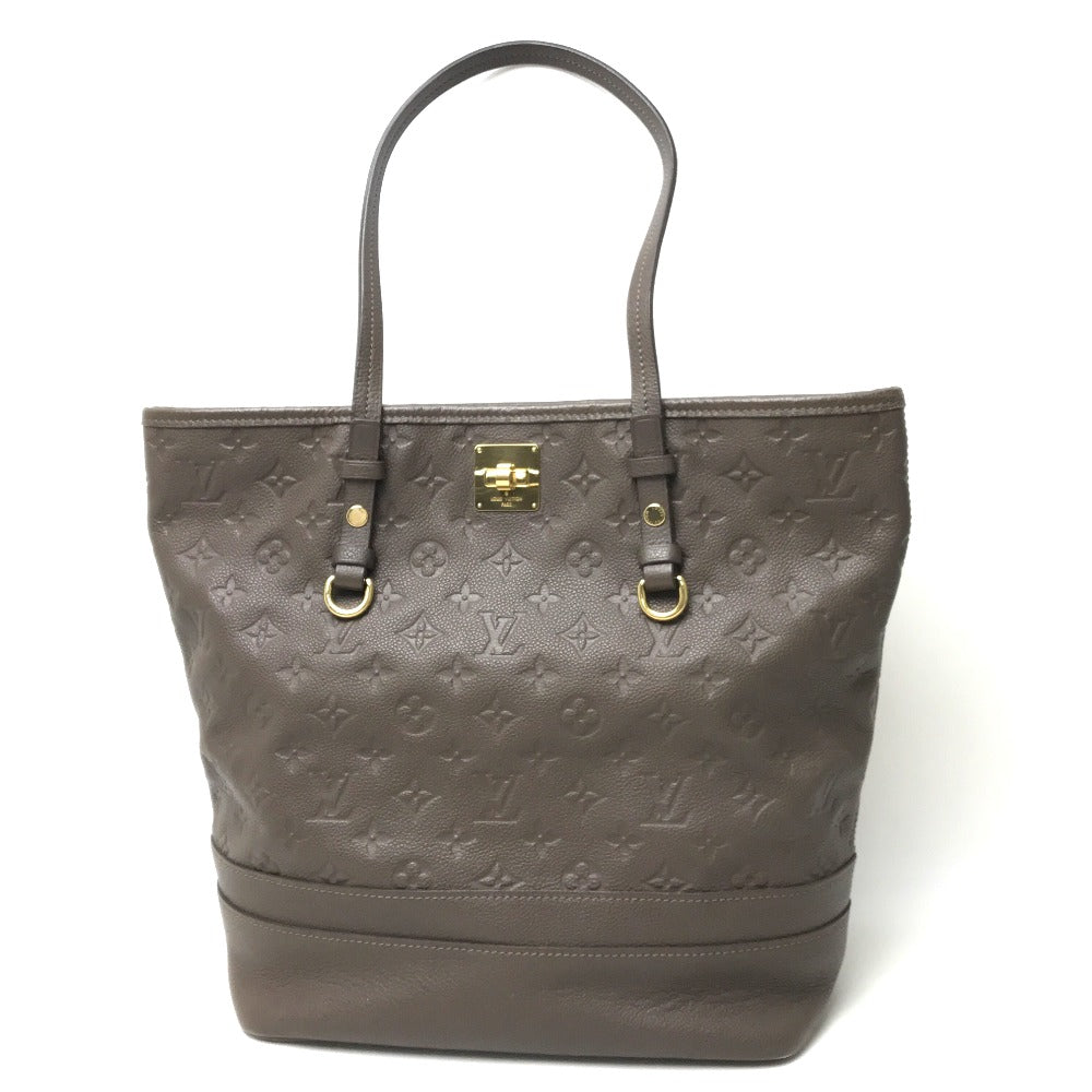 LOUIS VUITTON M40516 Monogram Empreinte Citadines PM Tote Bag in Monogram Empreinte Leather, Ombre Brown