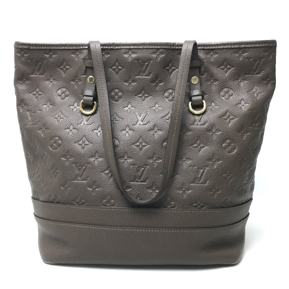 LOUIS VUITTON M40516 Monogram Empreinte Citadines PM Tote Bag in Monogram Empreinte Leather, Ombre Brown