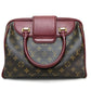 LOUIS VUITTON M40802 Monogram Golden Arrow Speedy Mini Boston Bag, Monogram Canvas, Women's, Bordeaux/Dark Brown