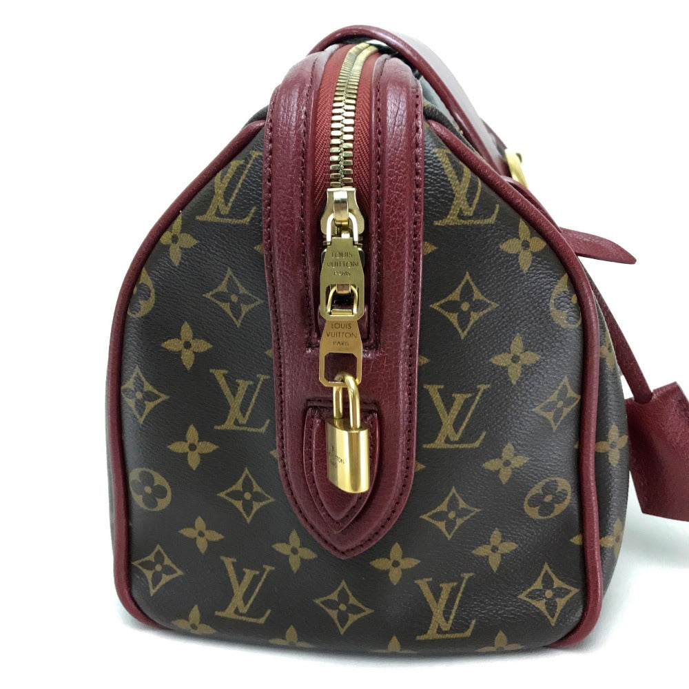 LOUIS VUITTON M40802 Monogram Golden Arrow Speedy Mini Boston Bag, Monogram Canvas, Women's, Bordeaux/Dark Brown