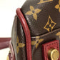 LOUIS VUITTON M40802 Monogram Golden Arrow Speedy Mini Boston Bag, Monogram Canvas, Women's, Bordeaux/Dark Brown