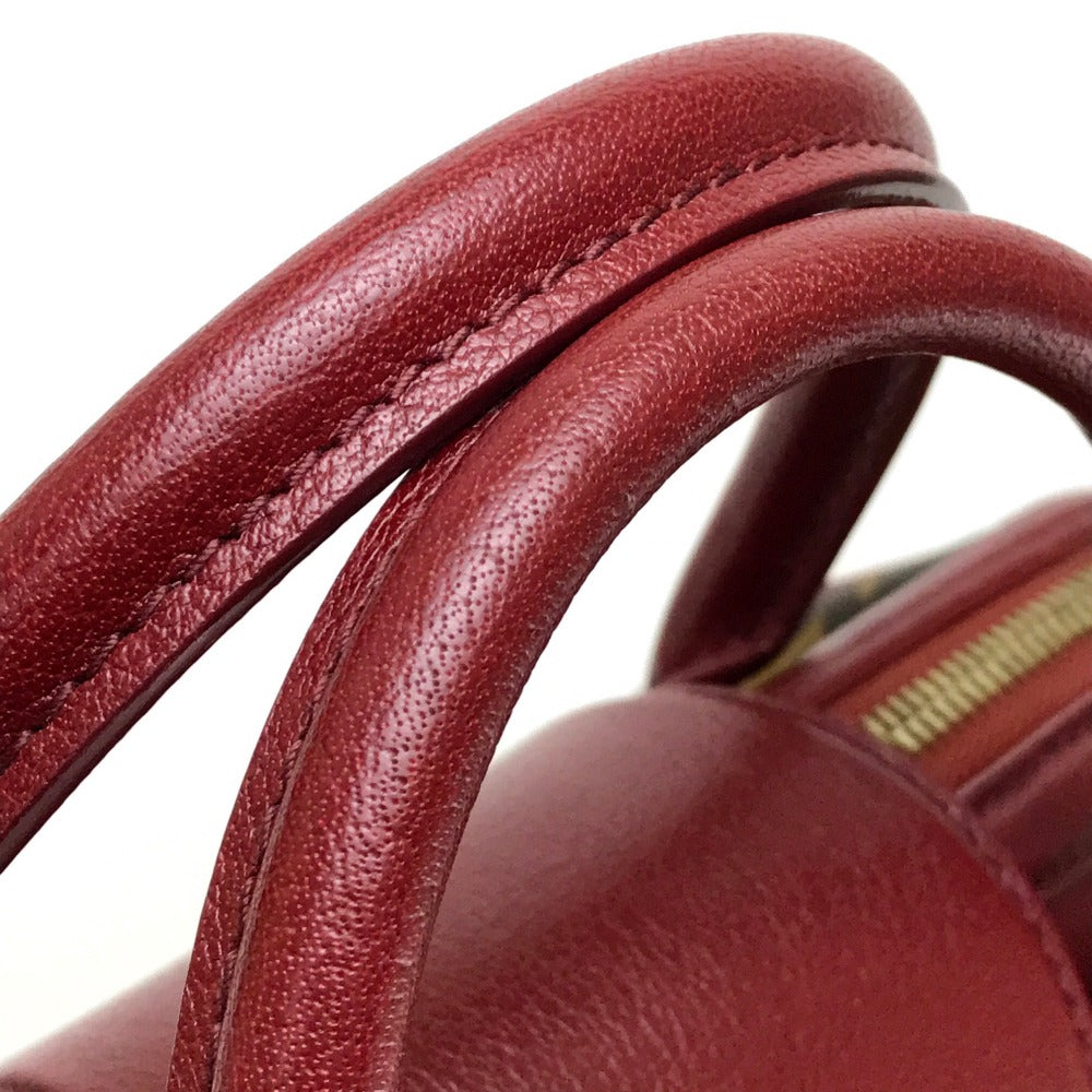 LOUIS VUITTON M40802 Monogram Golden Arrow Speedy Mini Boston Bag, Monogram Canvas, Women's, Bordeaux/Dark Brown