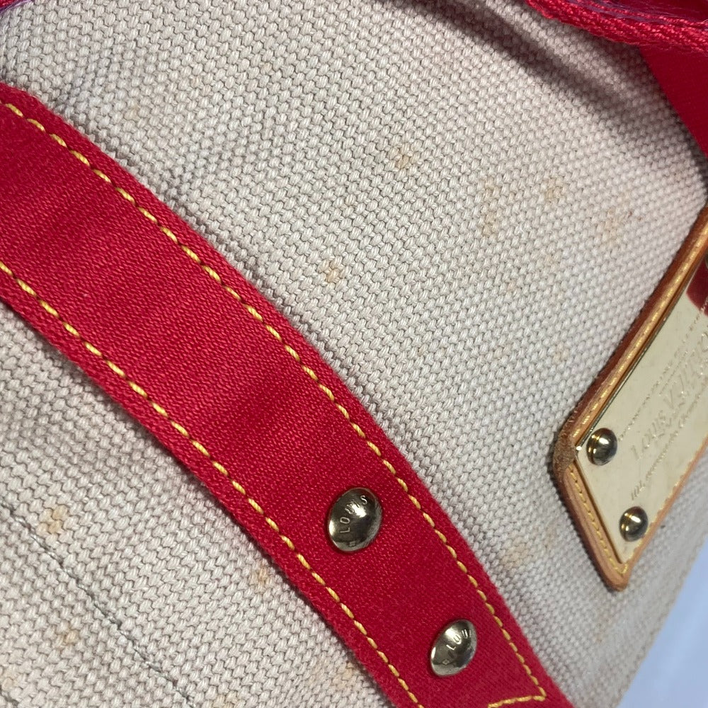LOUIS VUITTON M40041 アンティグア ブサスPM 斜め掛け カバン フラップ ショルダーバッグ キャンバス レディース ベージュ