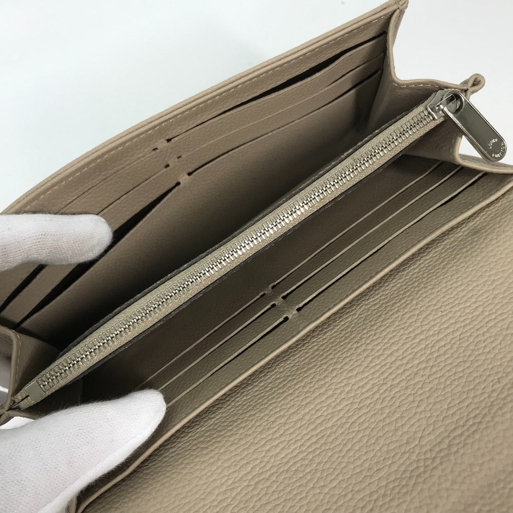 LOUIS VUITTON M60144 モノグラムマヒナ ポルトフォイユ イリス ロングウォレット フラップ 長財布 レザー レディース ガレ ベージュ