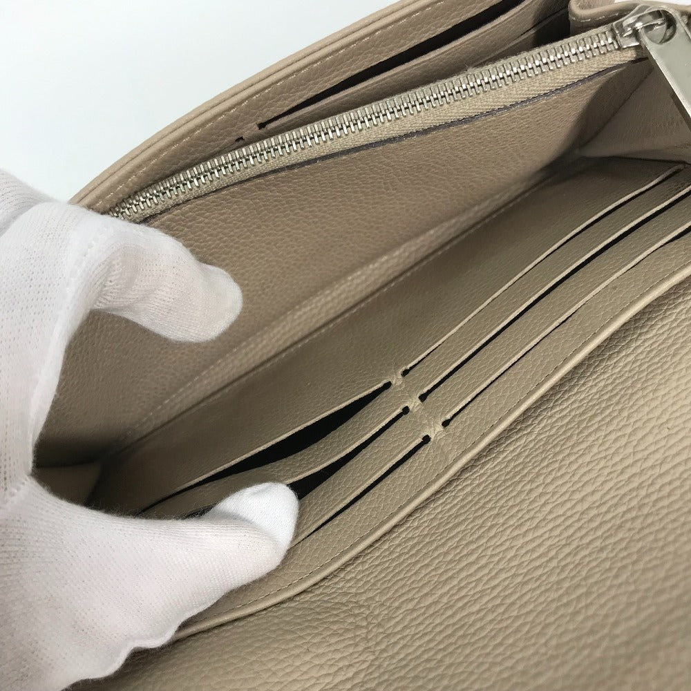 LOUIS VUITTON M60144 モノグラムマヒナ ポルトフォイユ イリス ロングウォレット フラップ 長財布 レザー レディース ガレ ベージュ