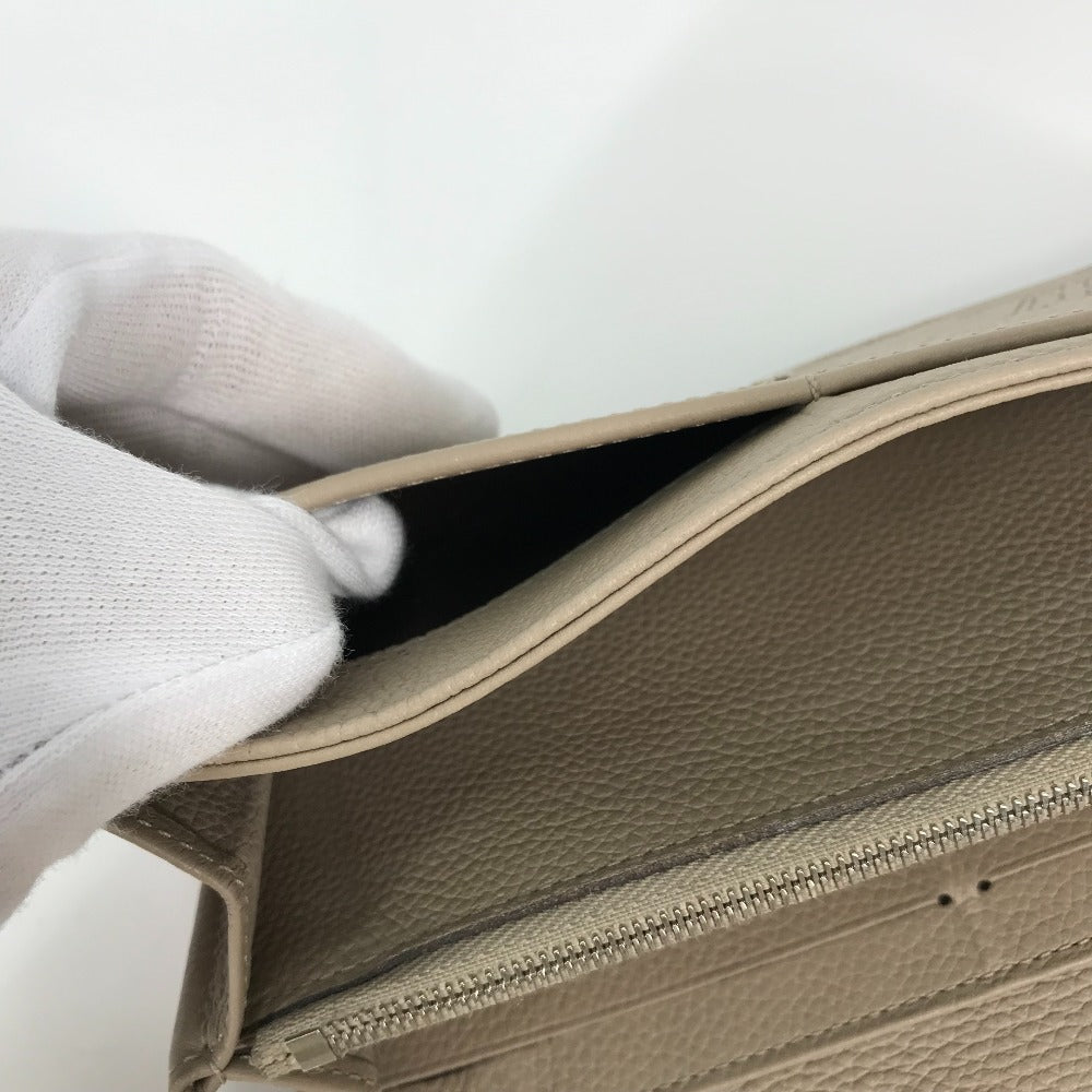 LOUIS VUITTON M60144 モノグラムマヒナ ポルトフォイユ イリス ロングウォレット フラップ 長財布 レザー レディース ガレ ベージュ