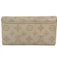 LOUIS VUITTON M60144 モノグラムマヒナ ポルトフォイユ イリス ロングウォレット フラップ 長財布 レザー レディース ガレ ベージュ