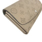 LOUIS VUITTON M60144 モノグラムマヒナ ポルトフォイユ イリス ロングウォレット フラップ 長財布 レザー レディース ガレ ベージュ