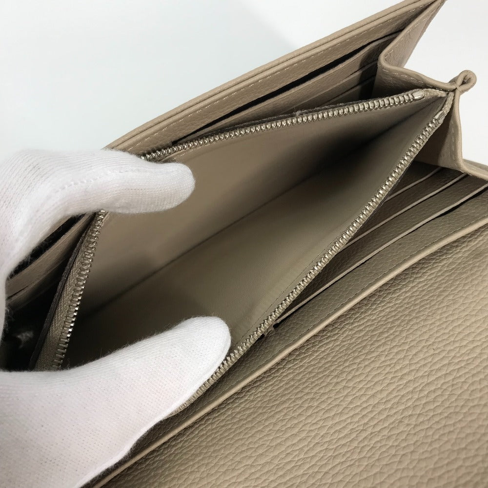 LOUIS VUITTON M60144 モノグラムマヒナ ポルトフォイユ イリス ロングウォレット フラップ 長財布 レザー レディース ガレ ベージュ