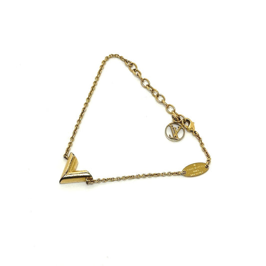 LOUIS VUITTON M61084 アクセサリー ブラレス エッセンシャルV チェーン ブレスレット メタル レディース ゴールド