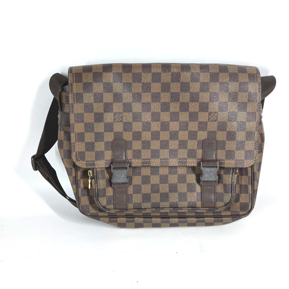 LOUIS VUITTON N51125 Damier Messenger Bag, Mervyle, Crossbody Shoulder Bag, Damier Canvas, Women's, Ebene, Brown