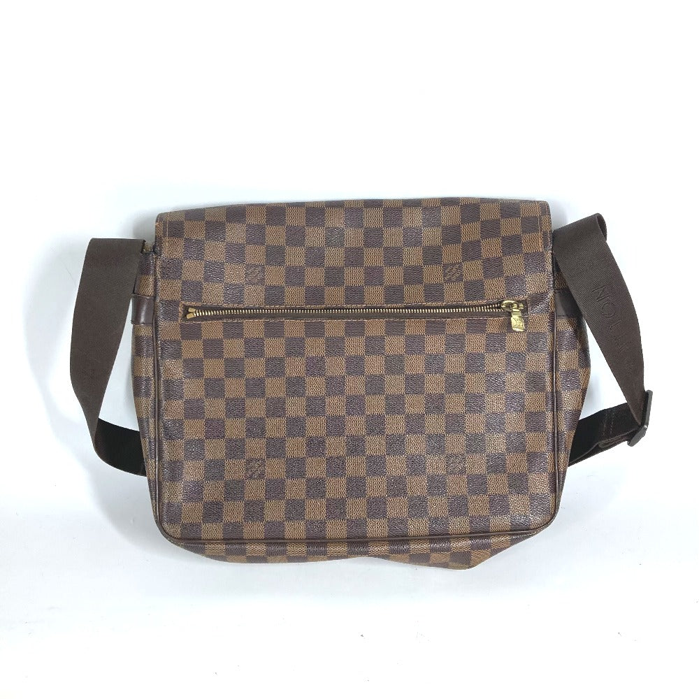 LOUIS VUITTON N51125 Damier Messenger Bag, Mervyle, Crossbody Shoulder Bag, Damier Canvas, Women's, Ebene, Brown
