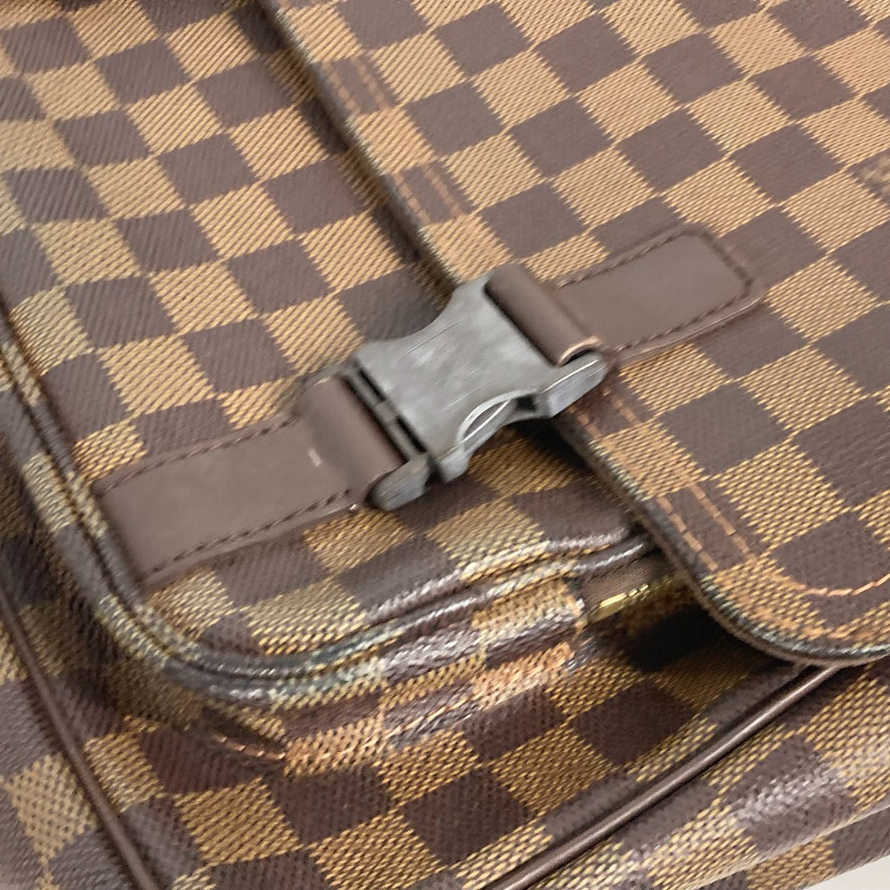 LOUIS VUITTON N51125 Damier Messenger Bag, Mervyle, Crossbody Shoulder Bag, Damier Canvas, Women's, Ebene, Brown