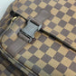 LOUIS VUITTON N51125 Damier Messenger Bag, Mervyle, Crossbody Shoulder Bag, Damier Canvas, Women's, Ebene, Brown