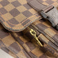 LOUIS VUITTON N51125 Damier Messenger Bag, Mervyle, Crossbody Shoulder Bag, Damier Canvas, Women's, Ebene, Brown