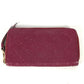 LOUIS VUITTON M60359 Monogram Empreinte Portefeuille Secrete Long Wallet with Round Zipper, Monogram Empreinte Leather, Women's, Aurore, Red
