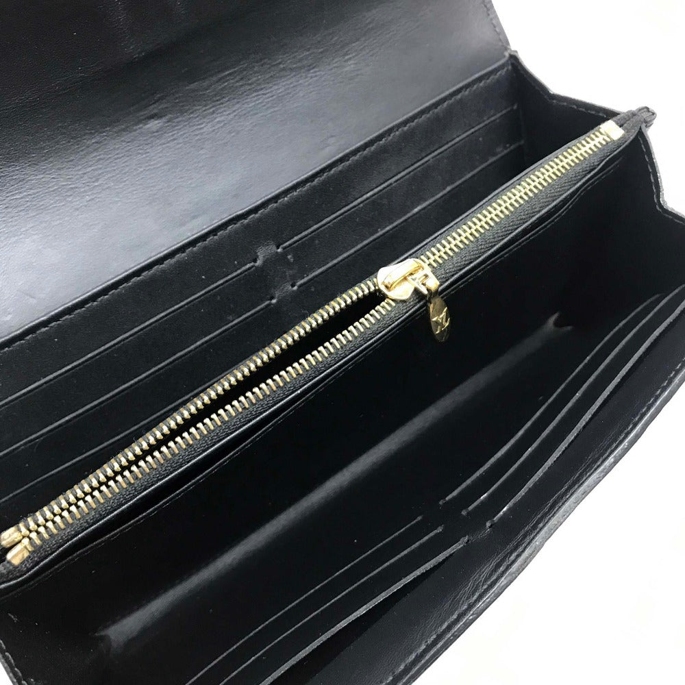 LOUIS VUITTON M50371 Monogram Vernis Portefeuille Sarah Bifold Long Wallet in Patent Leather, Women's, White