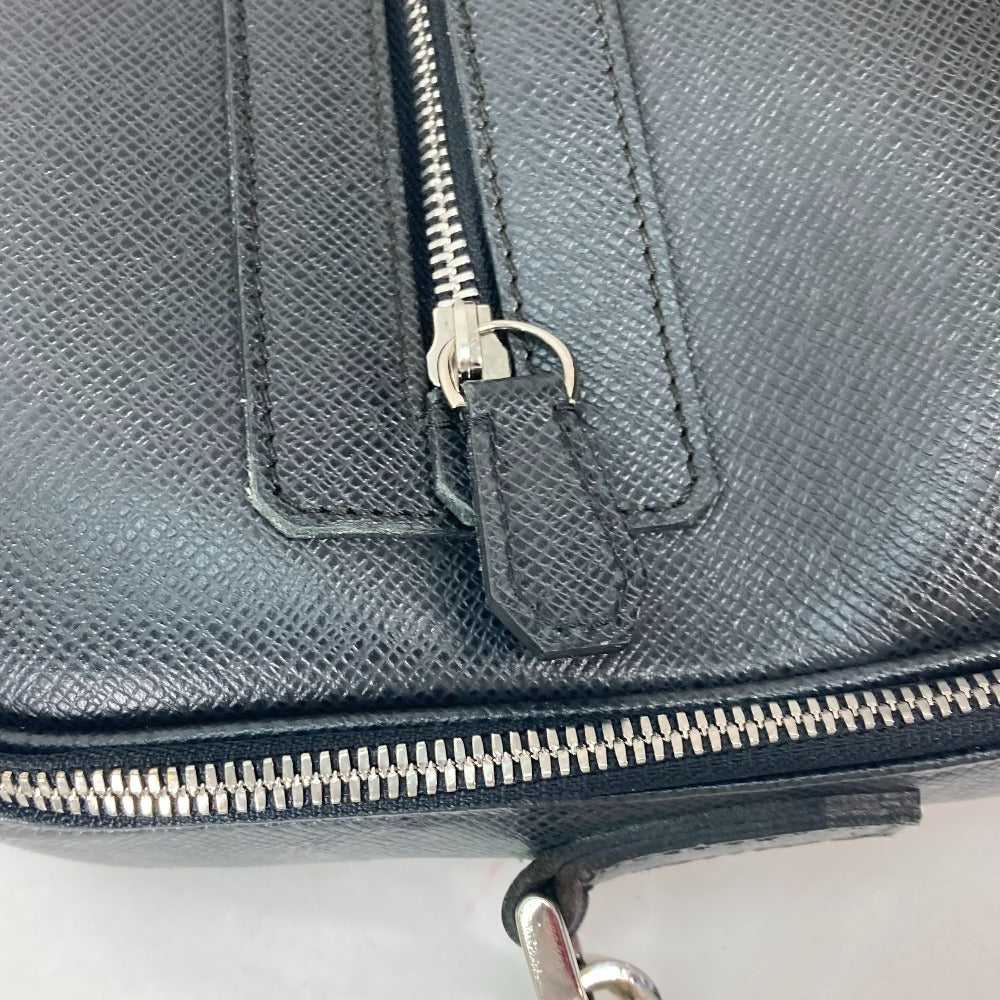 LOUIS VUITTON M32522 Taiga Porte-Ordinatour-Odessa 2WAY Hand Bag Crossbody Shoulder Bag Business bag Taiga Leather Ardoise Black Used