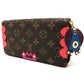LOUIS VUITTON M61364 Monogram Zippy Wallet Totem Long Wallet in Monogram Canvas, Women's, Flamingo Brown