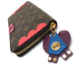 LOUIS VUITTON M61364 Monogram Zippy Wallet Totem Long Wallet in Monogram Canvas, Women's, Flamingo Brown