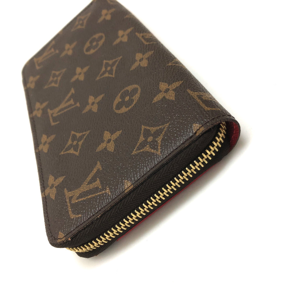 LOUIS VUITTON M61364 Monogram Zippy Wallet Totem Long Wallet in Monogram Canvas, Women's, Flamingo Brown