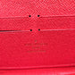 LOUIS VUITTON M61364 Monogram Zippy Wallet Totem Long Wallet in Monogram Canvas, Women's, Flamingo Brown