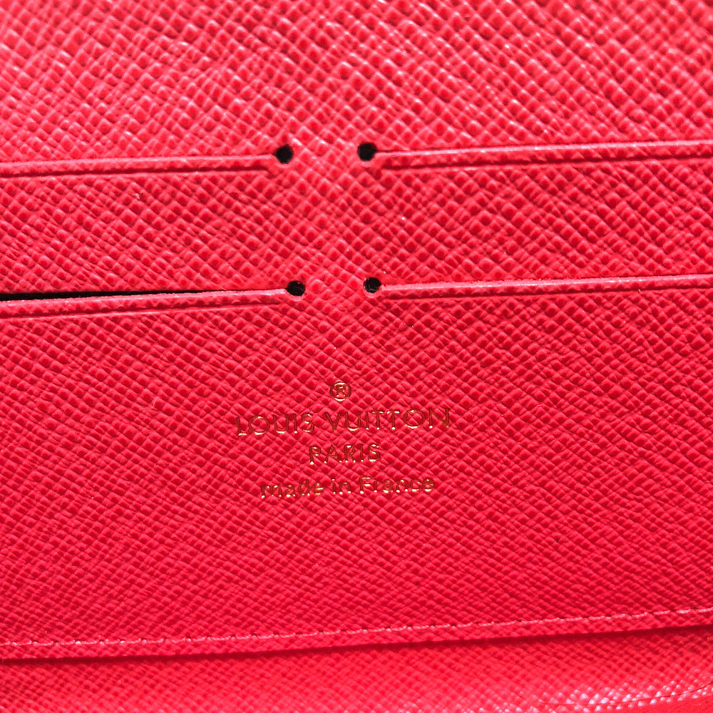 LOUIS VUITTON M61364 Monogram Zippy Wallet Totem Long Wallet in Monogram Canvas, Women's, Flamingo Brown