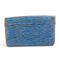 LOUIS VUITTON M61036 Epi Denim Portefeuille Twist Chain Wallet, Long Wallet, Crossbody Flap Shoulder Bag, Epi Leather, Women's, Blue