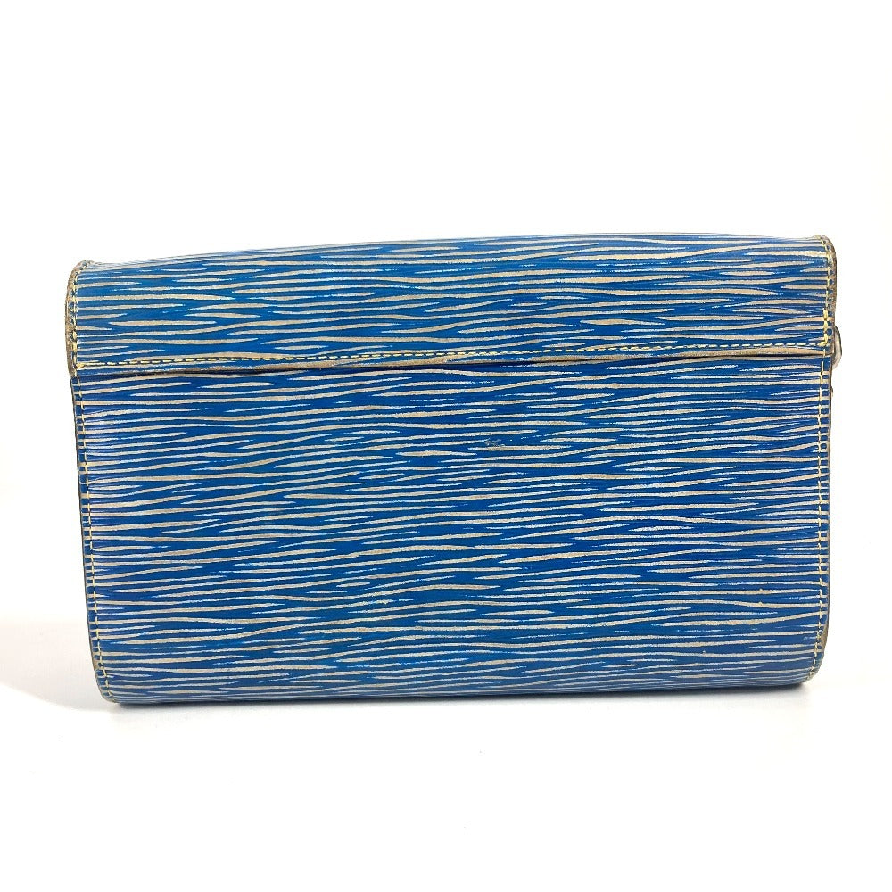 LOUIS VUITTON M61036 Epi Denim Portefeuille Twist Chain Wallet, Long Wallet, Crossbody Flap Shoulder Bag, Epi Leather, Women's, Blue