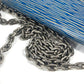 LOUIS VUITTON M61036 Epi Denim Portefeuille Twist Chain Wallet, Long Wallet, Crossbody Flap Shoulder Bag, Epi Leather, Women's, Blue