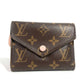 LOUIS VUITTON M62360 モノグラム ポルトフォイユ・ヴィクトリーヌ コンパクトウォレット 3つ折り財布 モノグラムキャンバス レディース ローズバレリーヌ ブラウン