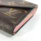 LOUIS VUITTON M62360 モノグラム ポルトフォイユ・ヴィクトリーヌ コンパクトウォレット 3つ折り財布 モノグラムキャンバス レディース ローズバレリーヌ ブラウン