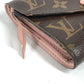LOUIS VUITTON M62360 モノグラム ポルトフォイユ・ヴィクトリーヌ コンパクトウォレット 3つ折り財布 モノグラムキャンバス レディース ローズバレリーヌ ブラウン