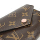 LOUIS VUITTON M62360 モノグラム ポルトフォイユ・ヴィクトリーヌ コンパクトウォレット 3つ折り財布 モノグラムキャンバス レディース ローズバレリーヌ ブラウン