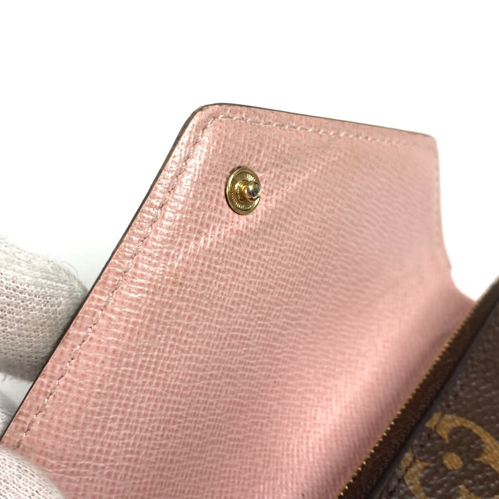 LOUIS VUITTON M62360 モノグラム ポルトフォイユ・ヴィクトリーヌ コンパクトウォレット 3つ折り財布 モノグラムキャンバス レディース ローズバレリーヌ ブラウン