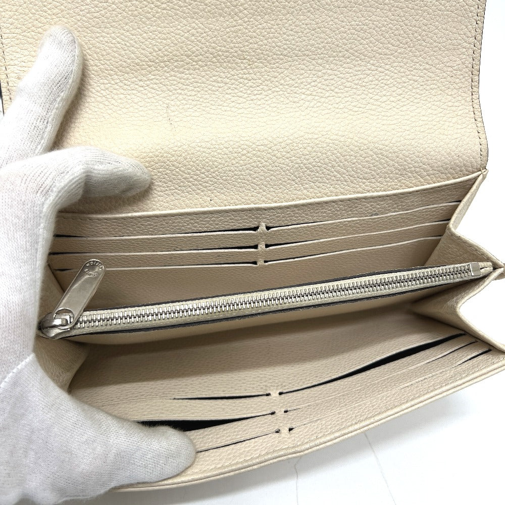 LOUIS VUITTON M60177 Portefeuille Iris Long Wallet in Monogram Mahina Leather, Ivory and White