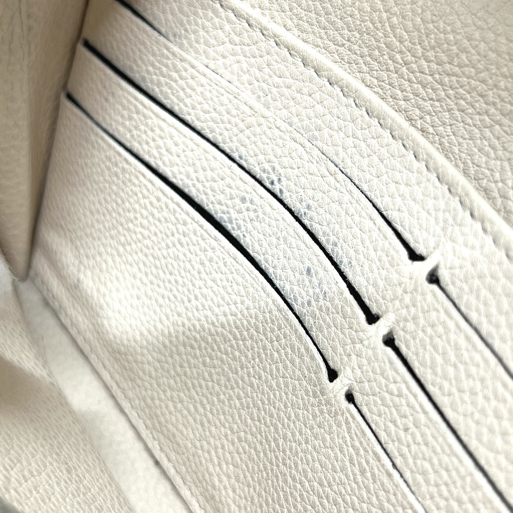 LOUIS VUITTON M60177 Portefeuille Iris Long Wallet in Monogram Mahina Leather, Ivory and White