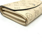 LOUIS VUITTON M60177 Portefeuille Iris Long Wallet in Monogram Mahina Leather, Ivory and White