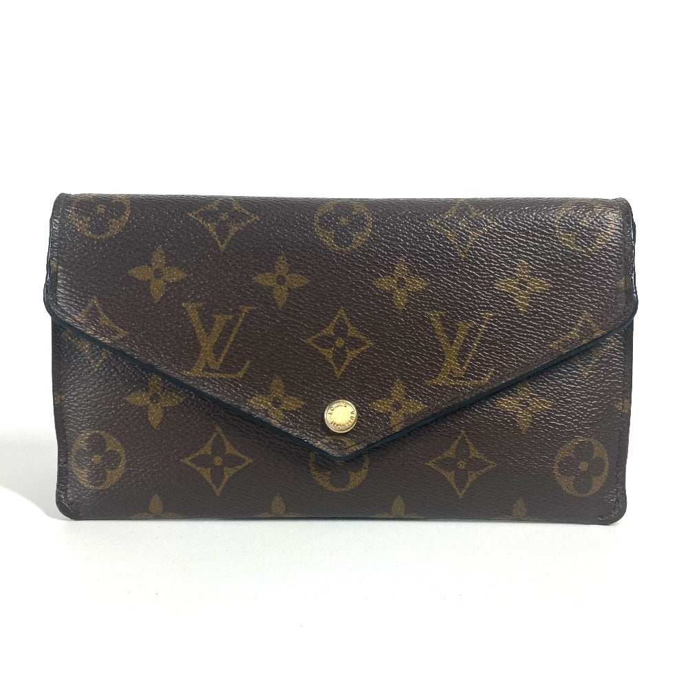 LOUIS VUITTON M62155 モノグラム ポルトフォイユ ジャンヌ ロングウォレット フラップ 長財布 モノグラムキャンバス レディース フューシャ ブラウン