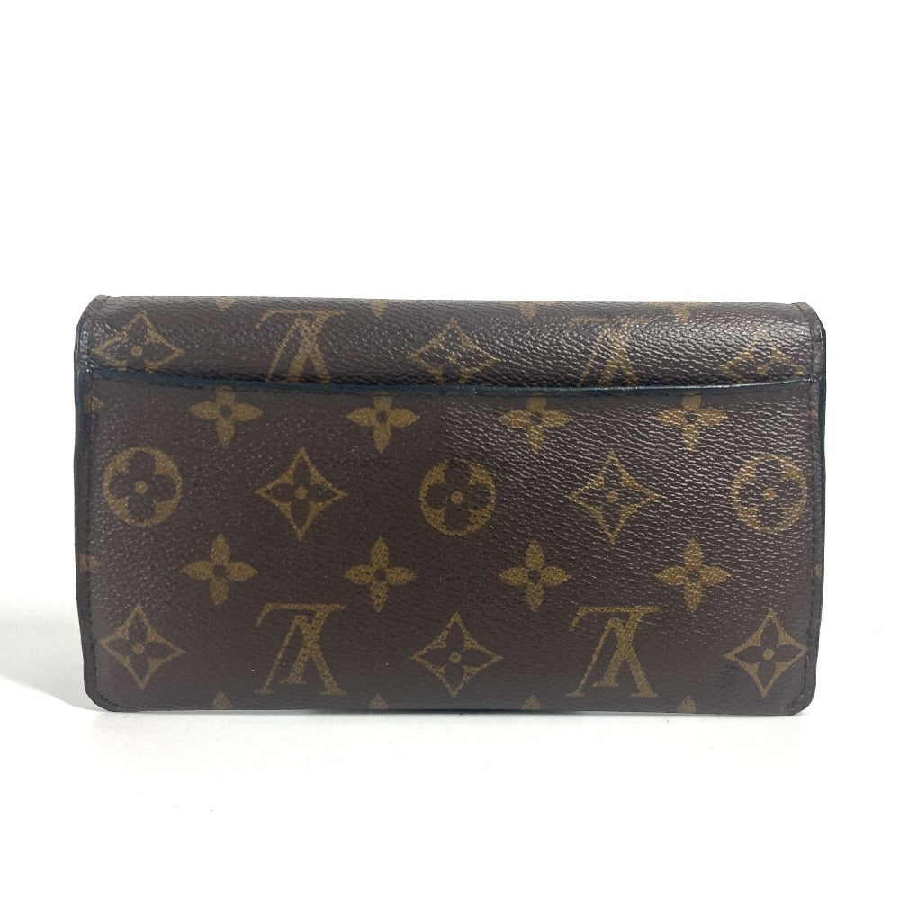 LOUIS VUITTON M62155 モノグラム ポルトフォイユ ジャンヌ ロングウォレット フラップ 長財布 モノグラムキャンバス レディース フューシャ ブラウン