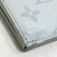 LOUIS VUITTON M61745 Monogram White Jour PM L-Zip Second Bag/Clutch Bag in Monogram Canvas, Men's, White x Red x Blue