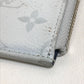 LOUIS VUITTON M61745 Monogram White Jour PM L-Zip Second Bag/Clutch Bag in Monogram Canvas, Men's, White x Red x Blue