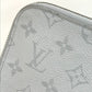 LOUIS VUITTON M61745 Monogram White Jour PM L-Zip Second Bag/Clutch Bag in Monogram Canvas, Men's, White x Red x Blue