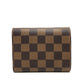 LOUIS VUITTON N41659 ポルトフォイユ・ヴィクトリーヌ 2つ折り財布 財布 ウォレット コンパクト財布 2つ折り財布 ダミエキャンバス ユニセックス エベヌ ブラウン - brandshop-reference