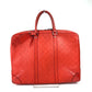 LOUIS VUITTON N41143 ダミエアンフィニ ポルトドキュマンヴォワヤージ PDV トートバッグ カバン ハンドバッグ ビジネスバッグ ダミエアンフィニレザー メンズ レッド