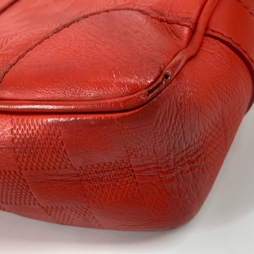 LOUIS VUITTON N41143 ダミエアンフィニ ポルトドキュマンヴォワヤージ PDV トートバッグ カバン ハンドバッグ ビジネスバッグ ダミエアンフィニレザー メンズ レッド