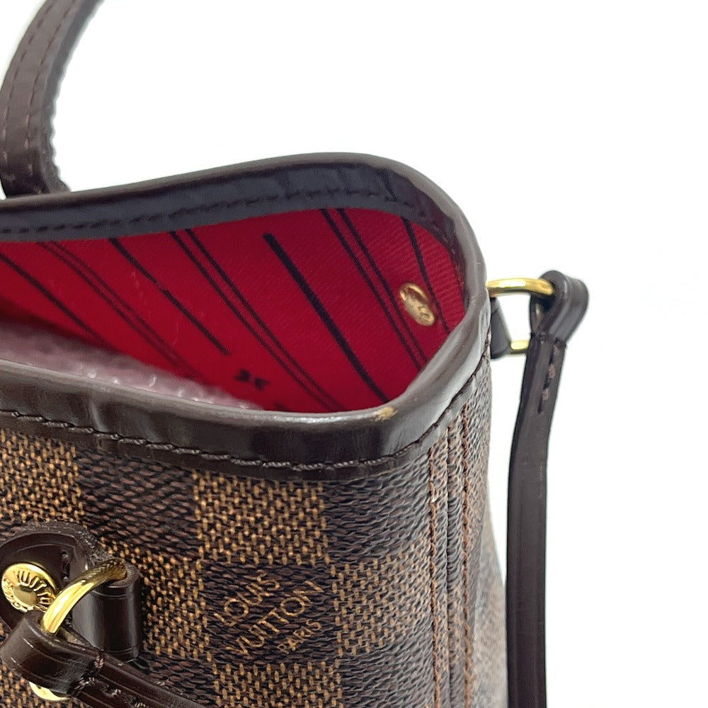 LOUIS VUITTON N41359 Never full PM Bag, Handbag, Neverfull Tote Bag Damier Canvas Brown Used