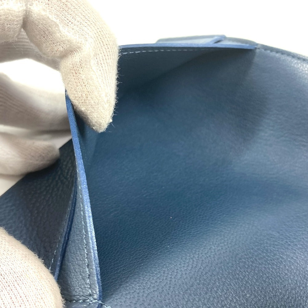 LOUIS VUITTON 本 メモ帳 ロゴ ステーショナリー ブックカバー 手帳カバー ノートカバー レザー ユニセックス ネイビー