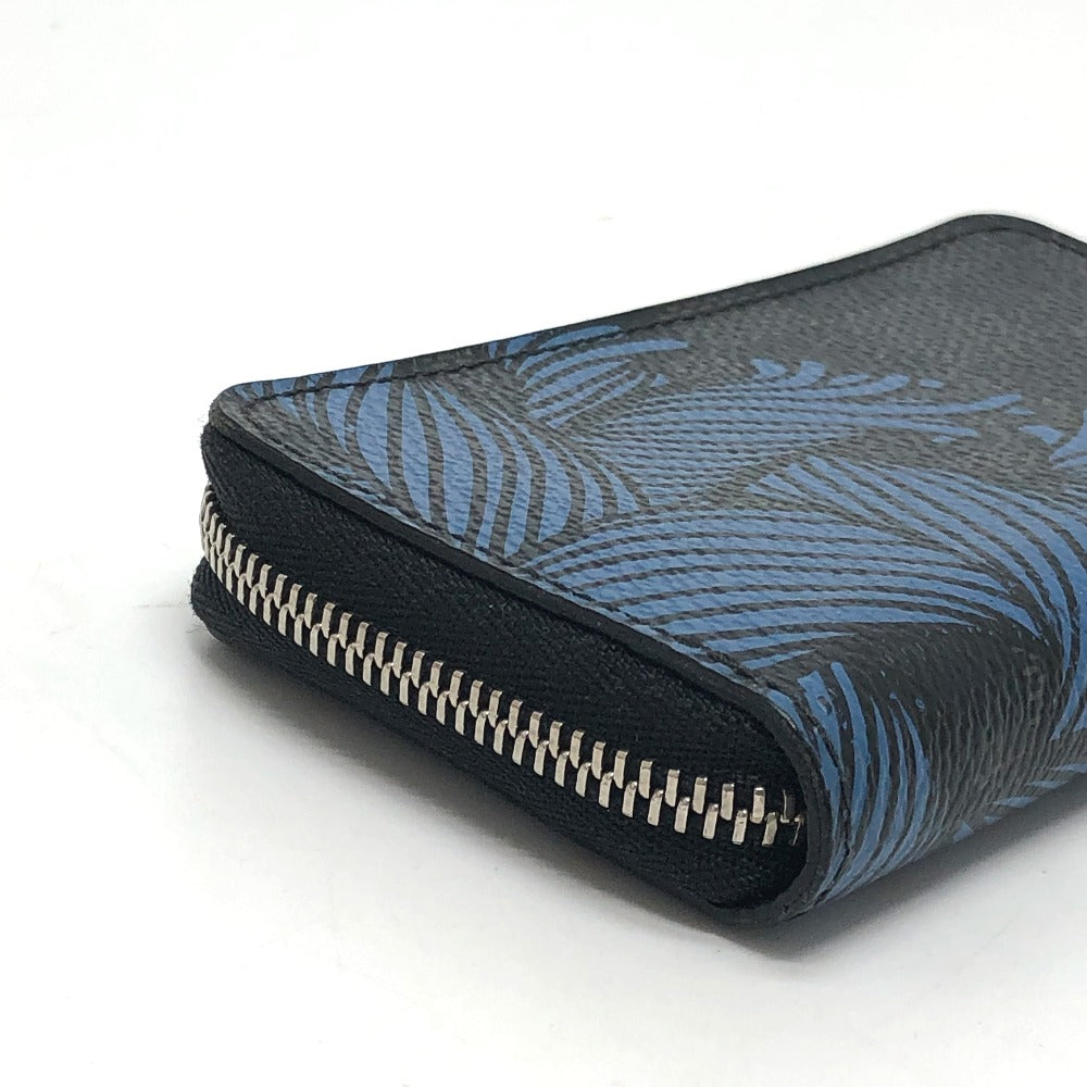 LOUIS VUITTON N41687 Damier Graphite Christopher Nemeth Zippy Coin Purse in Damier Graphite Canvas, Men's, Black